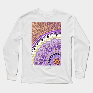 Purple Mandala Long Sleeve T-Shirt